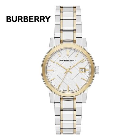 Burberry BU9115 damklocka, rostfritt stål armband .